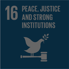 SDG 16 · Frieden, Gerechtigkeit und starke Institutionen